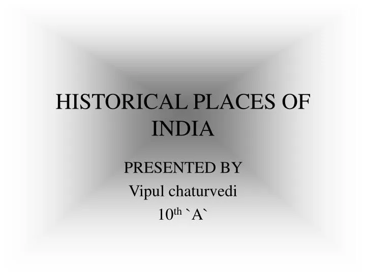 historical places of india
