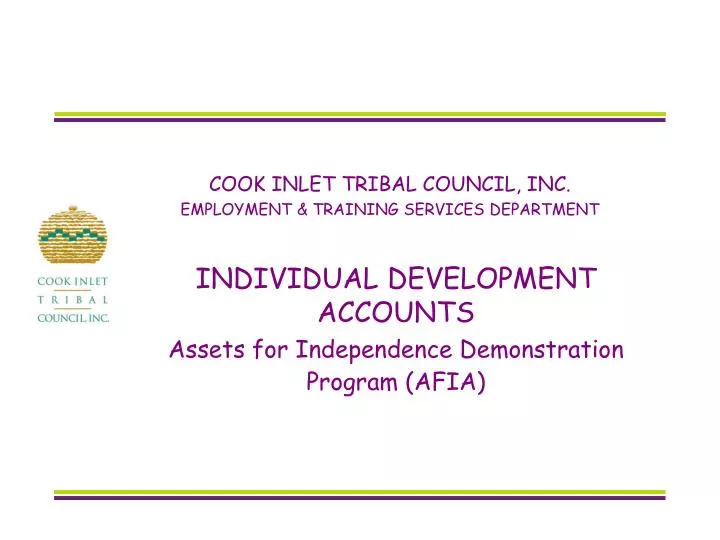 cook inlet tribal council inc employment training services department