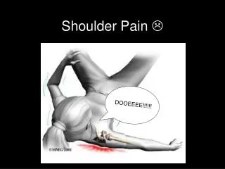 Shoulder Pain ?