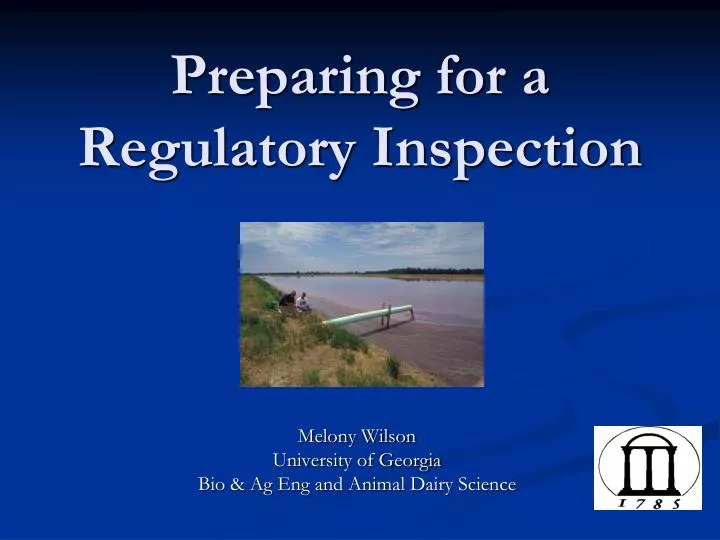 preparing for a regulatory inspection