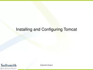 Installing and Configuring Tomcat