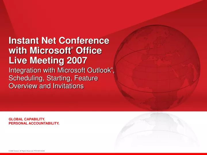 instant net conference with microsoft office live meeting 2007
