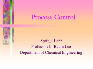 Process Control