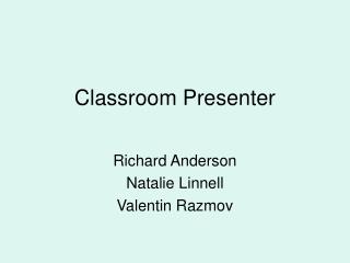 Classroom Presenter