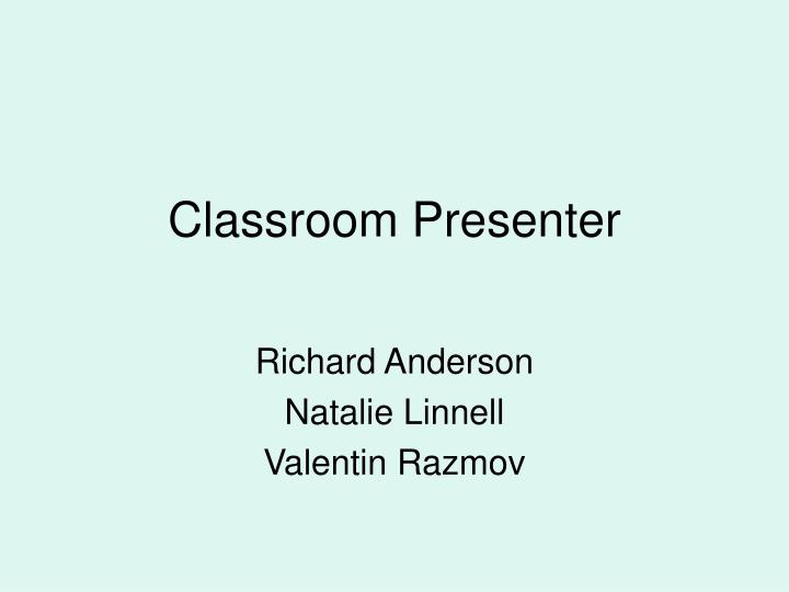 classroom presenter