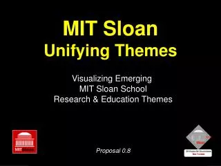 MIT Sloan Unifying Themes