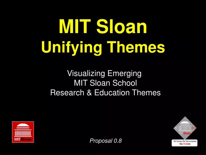 mit sloan unifying themes