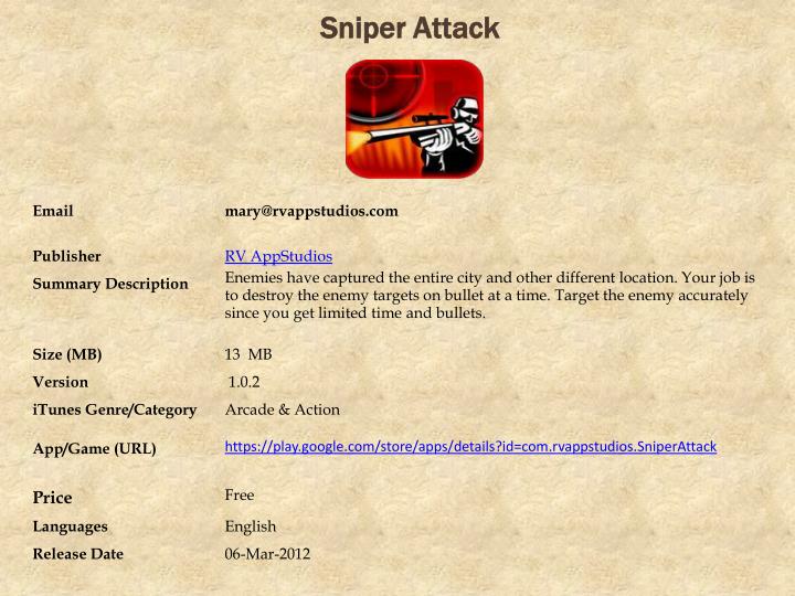 sniper attack