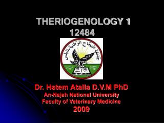 THERIOGENOLOGY 1 12484