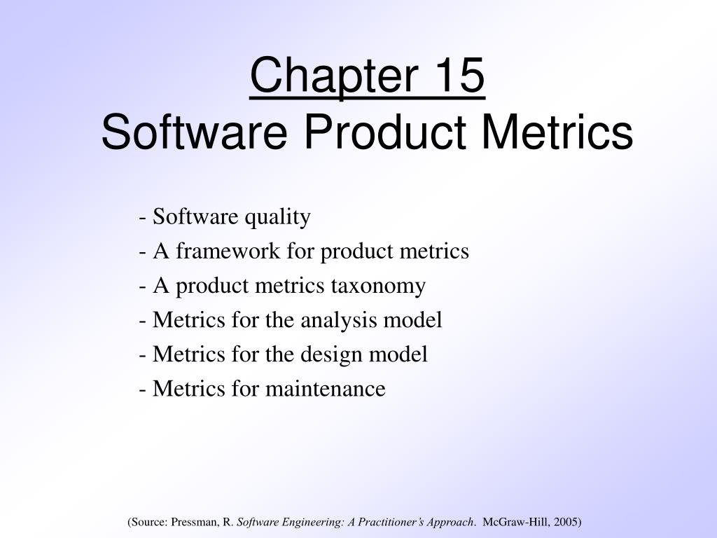 PPT - Chapter 15 Software Product Metrics PowerPoint Presentation, free ...