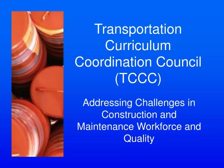 transportation curriculum coordination council tccc