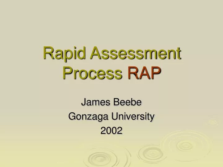 rapid assessment process rap