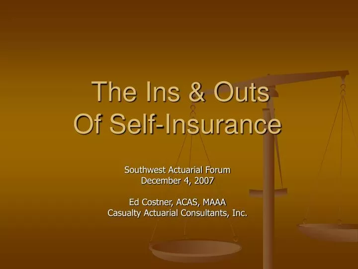 the ins outs of self insurance