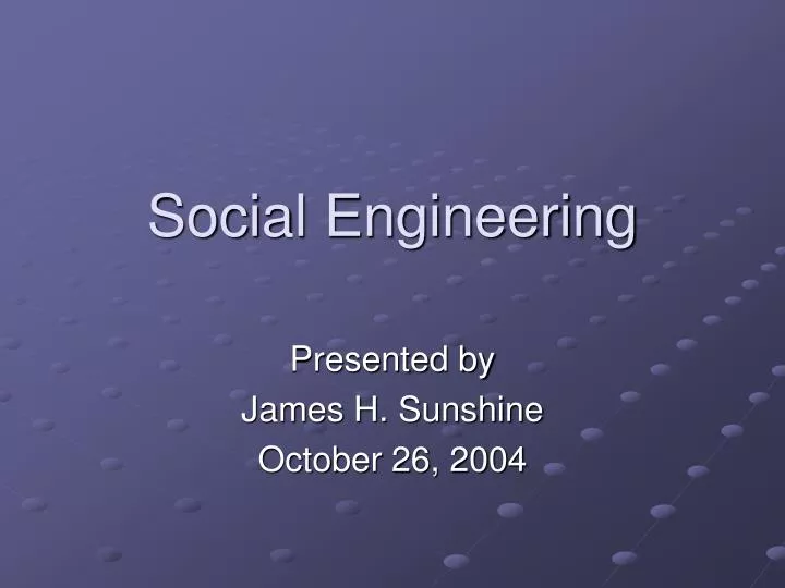 social engineering