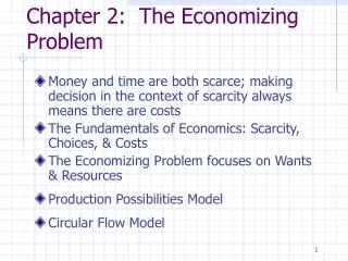 chapter 2 the economizing problem