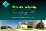 Shoulder Instability - slide 1