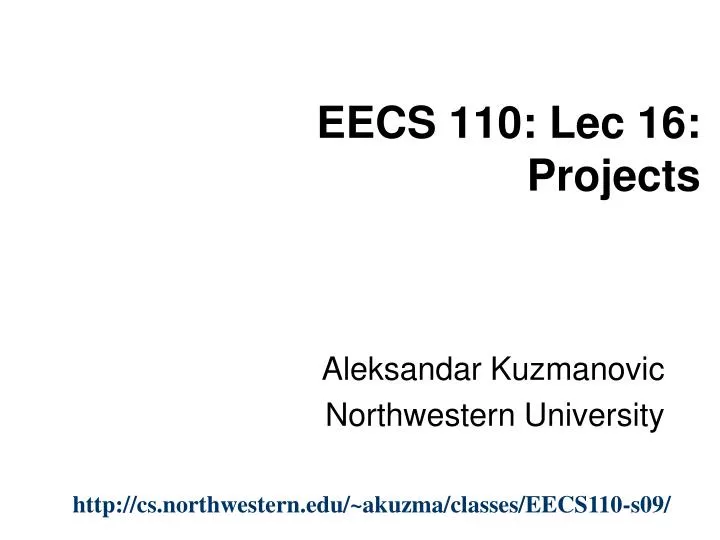 eecs 110 lec 16 projects