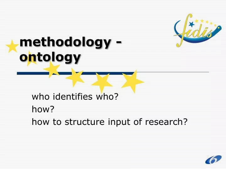 methodology ontology