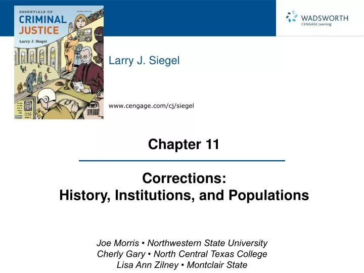 chapter 11 corrections history institutions and populations