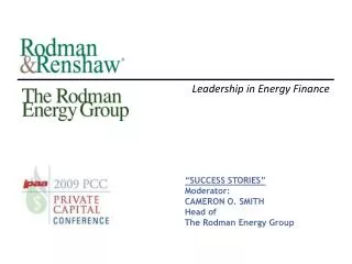 Leadership in Energy Finance