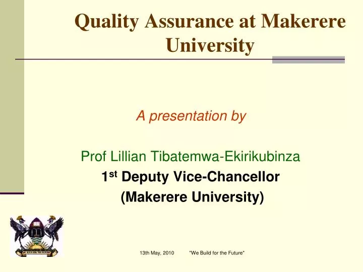 quality assurance at makerere university