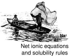 Net ionic equations and solubility rules