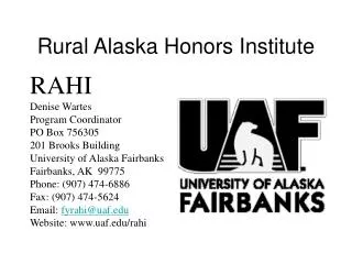 Rural Alaska Honors Institute