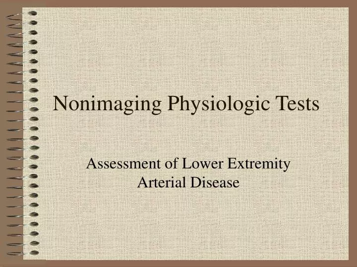 nonimaging physiologic tests