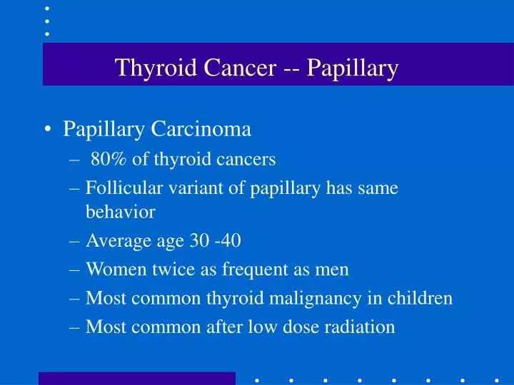 thyroid cancer papillary