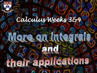 Calculus Weeks 3&amp;4