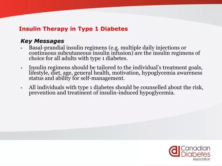 insulin therapy in type 1 diabetes