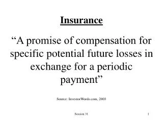 Insurance