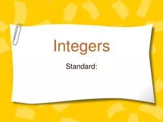 Integers