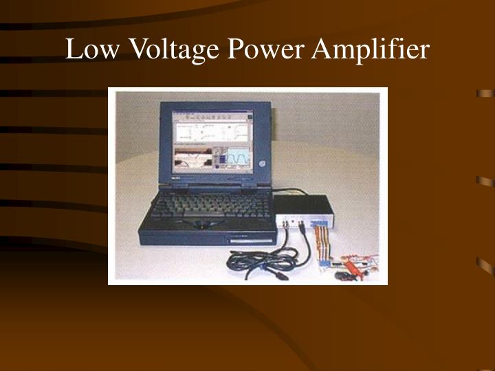 low voltage power amplifier