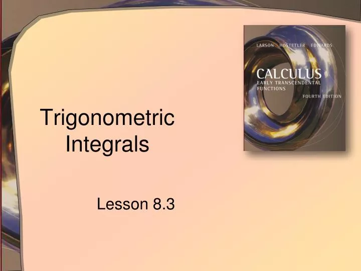 trigonometric integrals
