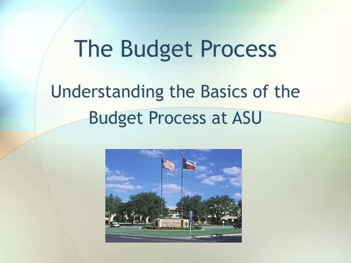 the budget process