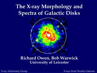 The X-ray Morphology and Spectra of Galactic Disks