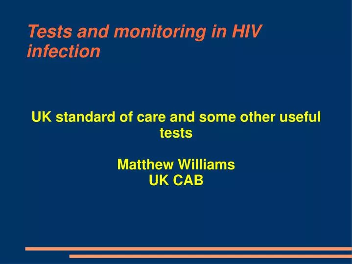 uk standard of care and some other useful tests matthew williams uk cab