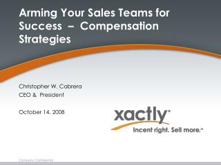 Arming Your Sales Teams for Success – Compensation Strategies