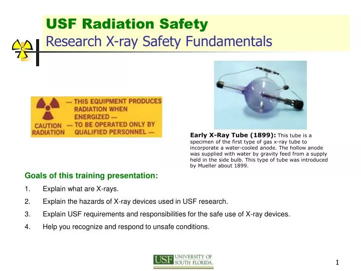 usf radiation safety research x ray safety fundamentals
