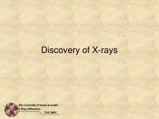 Discovery of X-rays