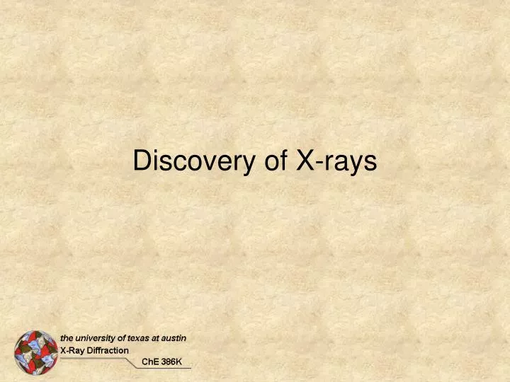 discovery of x rays