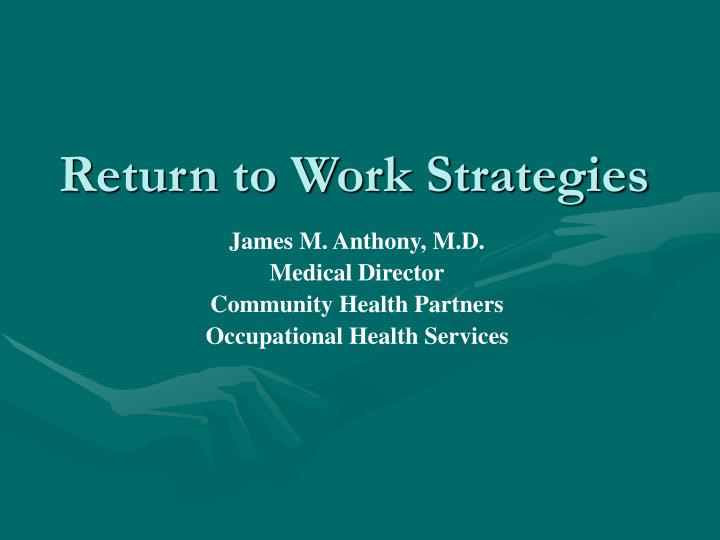 return to work strategies