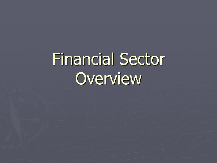 financial sector overview