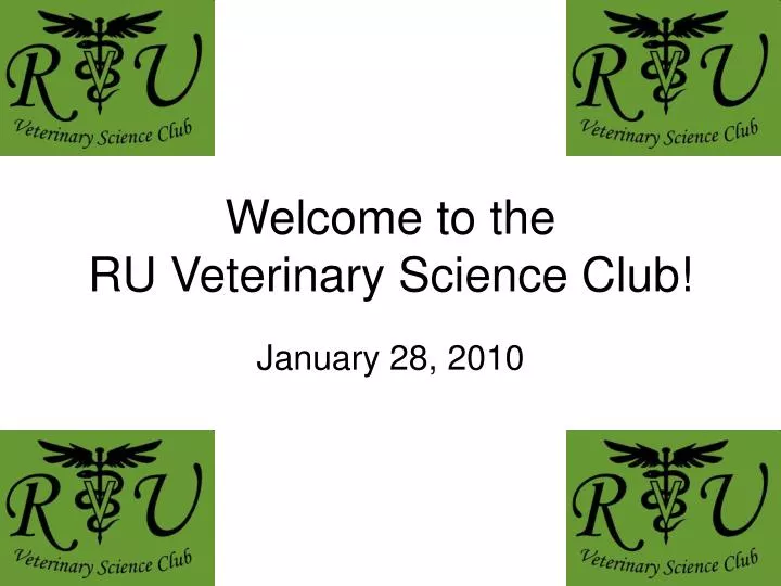 welcome to the ru veterinary science club