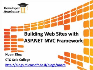 Building Web Sites with ASP.NET MVC Framework