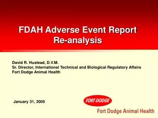 FDAH Adverse Event Report Re-analysis