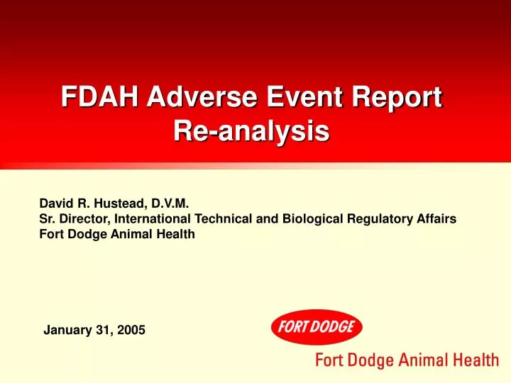 fdah adverse event report re analysis