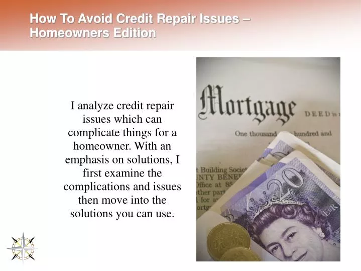 how to avoid credit repair issues homeowners edition