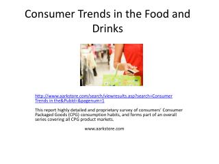 Consumer Trends in the Food and Drinks Market